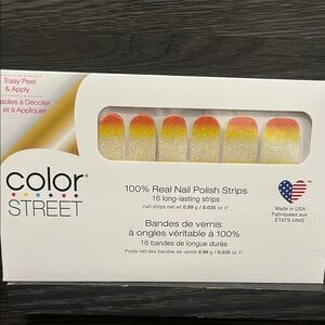 Color Street Glitter Nail Strips - Yellow and Orange Ombre Sweet Tooth